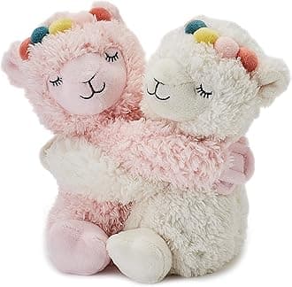Warm Hugs Llama Microwavable s with French Dried Lavender Scent, Fully Heatable Cuddly Toy for Anxiety and Pain Relief