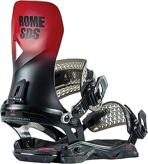 Rome SnowboardsMens Vice Snowboard Binding - 2022/2023 Agent Black/Red | Medium/Large
