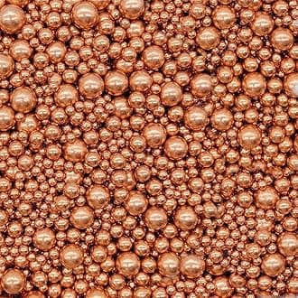Sprinkles Pearl Sugar Candy 100g/ 3.52oz Mix Size Baking Edible Cake Decorations Cupcake Toppers Cookie Decorating Ice Cream Celebrations Shaker Jar Wedding Shower Party Chirstmas (Rose gold)