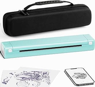 Phomemo M08F Thermal Printer, A4 Portable Bluetooth Mobile Printer, Inkless Printing Supports A4, Portable Printers For Laptops and Phone