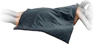 PureRelief Pro Far Infrared Oversized Body Wrap - 35” x 27” Full-Body Infrared Heating Pad for Back Pain, Shoulder Aches, Neck Strains, & Soreness in Knees, Abdomen, Chest, & Legs