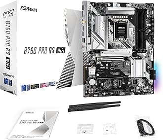 B760 Pro RS WiFi 6E LGA1700 HDMI DisplayPort eDP Intel B760 ATX Motherboard DDR5 192GB 7200+ (OC) MHz SATA3 6.0 Gb/s USB3.2 Gen2 2.5G LAN PCIe5.0 M.2 64Bit