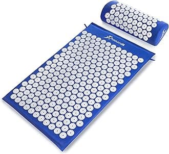 - ProsourceFit Acupressure Mat and Pillow Set for Back/Neck Pain Relief and Muscle Relaxation