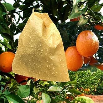 Fruit Protection Paper Bags 100pcs, 6.2X7.7inch, Suitable for: Oranges, Peaches, Apples and Other Fruits and Vegetables, Orchards, Frosts, Plant Covers (16x19.8)