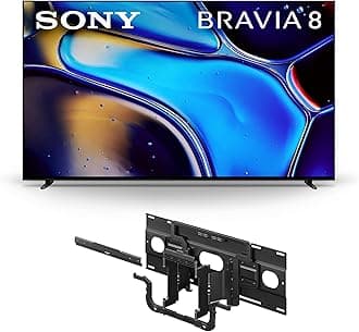 Sony 65 Inch OLED 4K Ultra HD TV BRAVIA 8 Smart Google TV (K-65XR80) Ultra-Slim TV Wall Mount Bracket for Select BRAVIA TV's (SU-WL905)