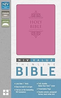 NIV, Value Thinline Bible, Leathersoft, Pink