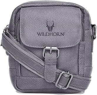 WILDHORN® Original Leather 9 inch Sling Bag for Men I Multipurpose Crossbody Bag I DIMENSION: L- 8 inch H- 9 inch W- 3 inch