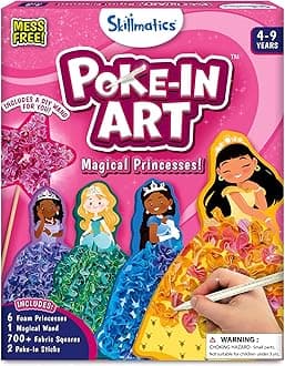 - Poke-in Art - Magical Princesses, Mess-Free Fun for Kids, DIY Wood Craft Kits, Creative Activity, Gifts for Girls & Boys Ages 4, 5, 6, 7, 8, 9