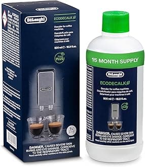De'Longhi EcoDecalk Descaler, Universal Descaling Solution for Coffee & Espresso Machines, 16.90 oz (5 uses)