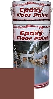 Epoxy Resin Floor Paint by Ask Coatings. for Garage, Industrial and Domestic. 5L (Red Oxide)