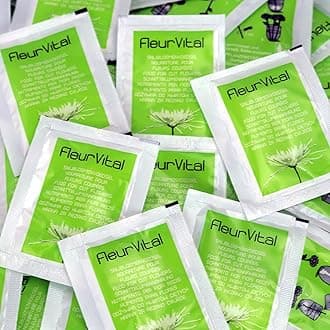 4g Sachets of Fleur Vital Plant Food for Cut Flowers Each sachet makes 0.5l of cut flower food Flower Food for Fresh Cut Flowers- Long Life Nutrition for Flora and Flowers Fresh.(100 Sachets)