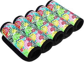 Gowraps Luggage Tags for Suitcases-Luggage Handle Wrap Cute Luggage Tags/Identifiers/Marker/Grips Travel Accessories for Airplane/Flying/Luggage (Flower)