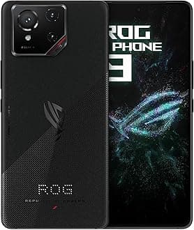 ASUS ROG Phone 9 Unlocked Android Phone, US Version, 6.78" 185Hz AMOLED Display, 256GB Storage, 12GB RAM, 5800mAh Battery, 50MP Gimbal Camera, 32MP Front, Snapdragon 8 Elite, Dual-SIM, Phantom Black