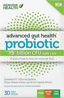 Genuine HealthGut Health Probiotic, 15 Billion