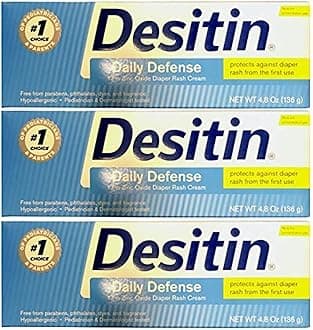 Desitin Rapid Relief (Creamy), 4.8 Ounces, (Pack of 3, 14.4 Ounces)