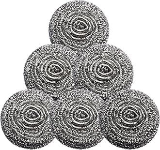 Stainless Steel Scrubber Scrubbing Scouring Pad Sponges Clean Pot Pan and Steel Wool for Kitchen Bathroom