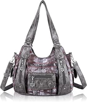 Angel Barcelo Womens Purses and Handbags PU Leather Shoulder Bag Fashion Hobo Bags for Girls