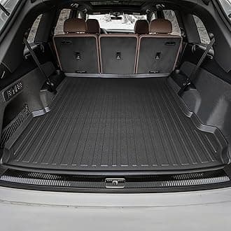 Premium Cargo Liner for Audi Q7 2018-2025, 2026-100% Protection - Custom Fit Car Trunk Mat - All-Season Black Cargo Mat - 3D Shaped Laser Measured Trunk Liners for Audi Q7