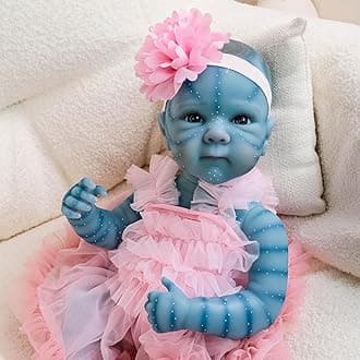Zero Pam Avatar Reborn Baby Dolls Silicone Full Body-20 in Realistic Baby Doll, Real Life Alien Babies, Silicone Reborn Dolls, Avatar Doll Toy for Kids Age 3+