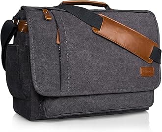 ESTARER17.3 Inch Laptop Bag Mens Messenger Shoulder Bag for Work Office