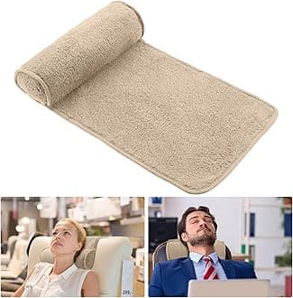 Weysat Neck Pillow for Recliner Head Pillow Adjustable Plush Pillow Neck Roll Non Slip Fleece Couch Neck Head support Pillow for Travel Home Recliner Sofa Armchair (Light Camel)