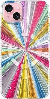 LONLI Hue - for iPhone 15 Case [Compatible with Magsafe] - Cosmic Portal Phone Case - [360° Shock-Absorbent Bumper] - Cute, Unique and Aesthetic Phone Cover for Girls and Women