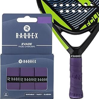Evade Padel Racket Overgrip – 10 Colours - 3 Pack Padel Ball or Pickleball Racquet Tape, 0.65mm Thickness – Absorbent, Slightly Tacky Anti Slip Over Grip