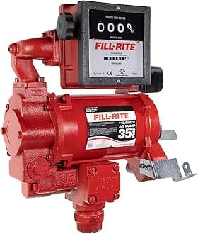 Fill-Rite FR311VN 115V/230V 35 GPM Fuel Transfer Pump with Mechanical Meter (Gallons) - Heavy-Duty Electric Pump with High Flow Rate and Durable Construction