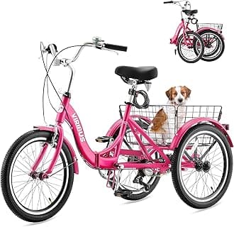 VIRIBUS Folding Adult Tricycle 20 inch