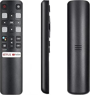 Universal for TCL-Android-TV-Remote, RC802V FNR1 Remote Control Compatible with All TCL Android Smart TV - No Setup Required