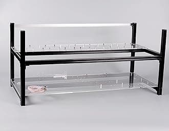 8 GPU Open Air Mining Case Rig Aluminum Stackable Computer ETH Frame Miner Rack Unassembled (Only Frame and Fan Brackets Included)