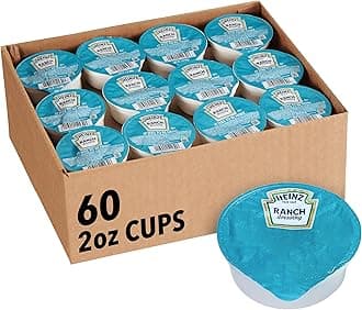 Heinz Ranch Dressing Single Serve Packet (2 oz Packets, Pack of 60)
