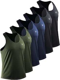 Men's 3 Pack Workout Running Tank Top Sleeveless Gym Athletic Shirts