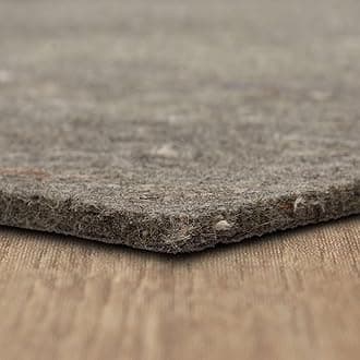 Mohawk Home Non Slip Rug Pad 6' x 9' - 3/8" Thick Felt + Latex Rubber Gripper - Dual Surface Cushion for Hardwood, Carpet, Tile Floors, Made in USA