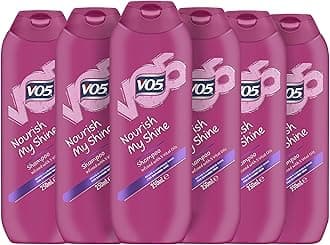 Vo5 Nourish My Shine Infused with 5 Vital Oils Shampoo for Damaged Hair 250 ml - Pack of 6