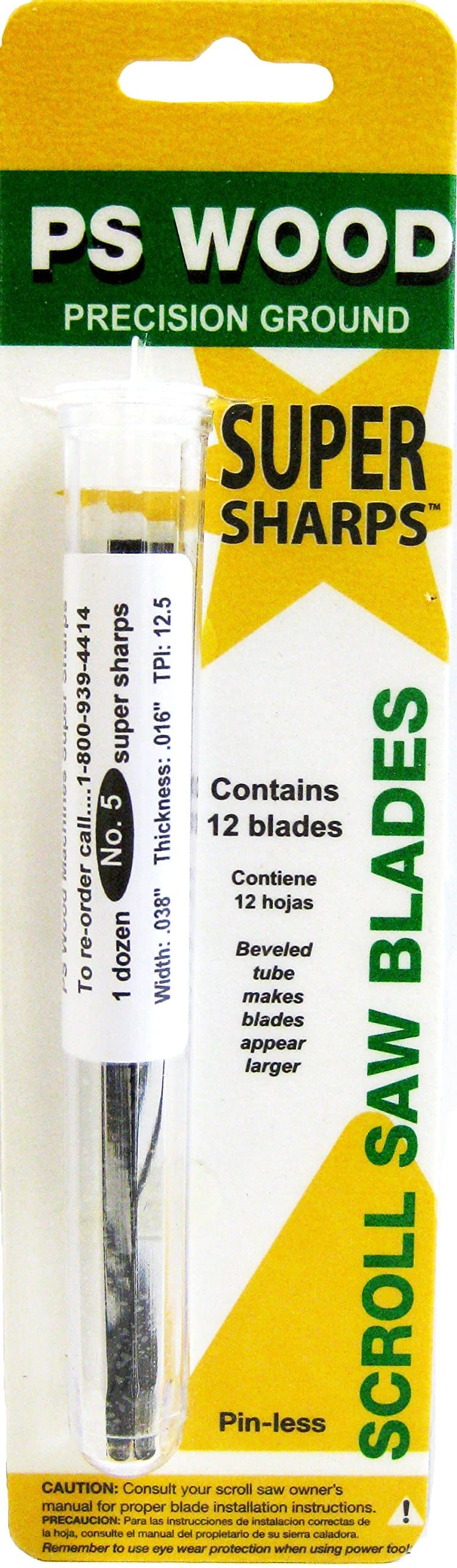 PS Wood #7 Super Sharp Scroll Saw Blades