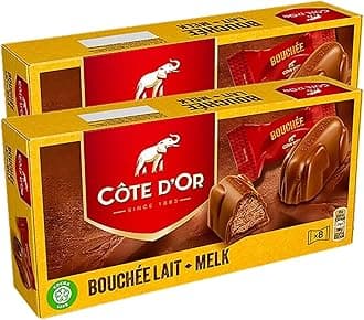 Cote Dor Milk Bouchee filled with creamy Praline, Chocolate gift for any chocolate lover | Comes with SAMASIA Bookmark