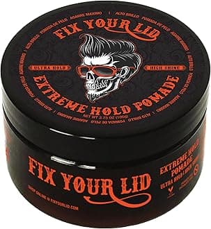 Fix Your Lid Extreme Hold Hair Pomade For Men - High Shine Water Based Hair Gel 3.75 oz - Easy To Wash Out