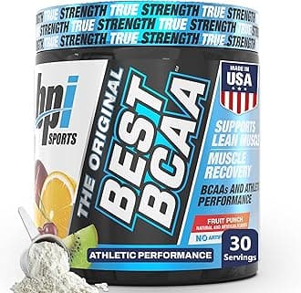 Best BCAA Powder - Muscle Recovery Support - Branched Chain Amino Acids | Building Blocks of Protein and Muscle - Post Workout Recovery – Hydration - Fruit Punch, 30 Servings