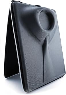 PackshiBag for Men's Shirts Case Wrinkle-Free Travel Shirts with Folder for Carrying Organizer Suitcase Gift for Men Black White Zipper