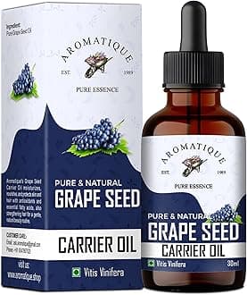 Grapeseed Oil Cold Pressed 100% Pure And Natural Carrier Oil,Grape Seed Oil For Skin And Hair -30Ml