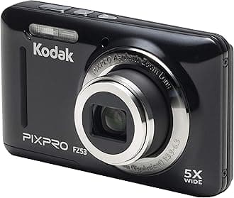 PIXPRO Friendly Zoom FZ53 16 MP Digital Camera with 5X Optical Zoom and 2.7 LCD Screen (Black) by Kodak