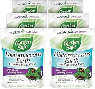 Garden Safe HG-93186-1 Crawling Insect Killer Containing Diatomaceous Earth, 4-Pounds, 6-Pack