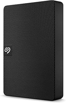 Expansion Portable, 5TB, External Hard Drive, 2.5 Inch, USB 3.0, for Mac and PC, 2 year Rescue Services (STKM5000400)