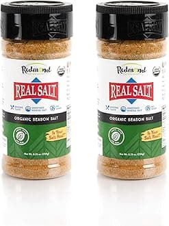 Redmond Real Sea Salt - Natural Unrefined Gluten Free, Seasoning 8.25 Ounce Shaker (2 Pack)
