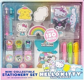 Horizon Group USA Hello Kitty & Friends Stationary Set, Cute School and Office Supplies, Sanrio Accessories, Kawaii Notebook, Collectible