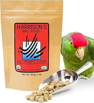 Harrison's Bird FoodsHigh Potency Coarse Certified Organic Non GMO Formula Pet Bird Food 1lb