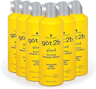Schwarzkopf got2b Glued Blasting Freeze Hair Spray - 12 oz (Pack of 6)
