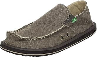 SanukMen s Vagabond Slip-on Shoe Brown 10 D(M) US