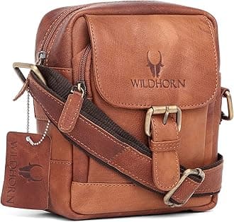 Original Leather 9 inch Sling Bag for Men I Multipurpose Crossbody Bag I DIMENSION: L- 8 inch H- 9 inch W- 3 inch